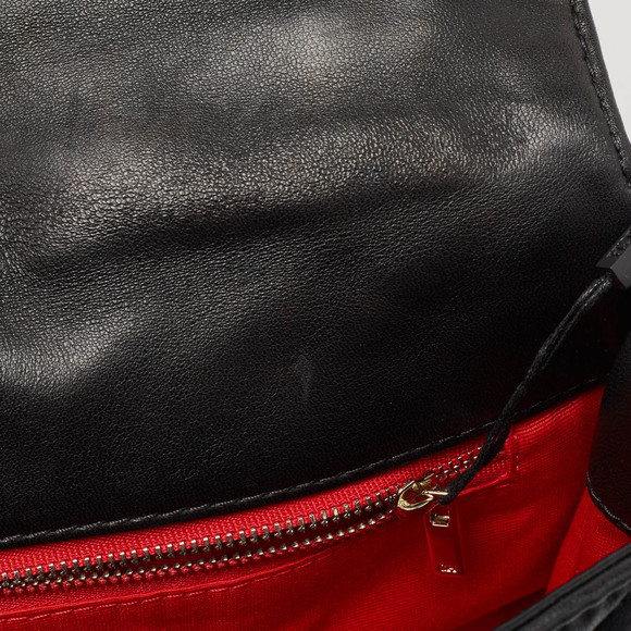 CAROLINA HERRERA Black Quilted Leather CHHC Flap Shoulder Bag - Picture 8 of 8